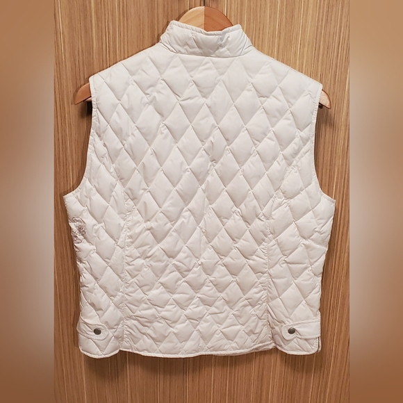 Eddie Bauer Quilted Down Vest Y2K Large Petite - Picture 3 of 8
